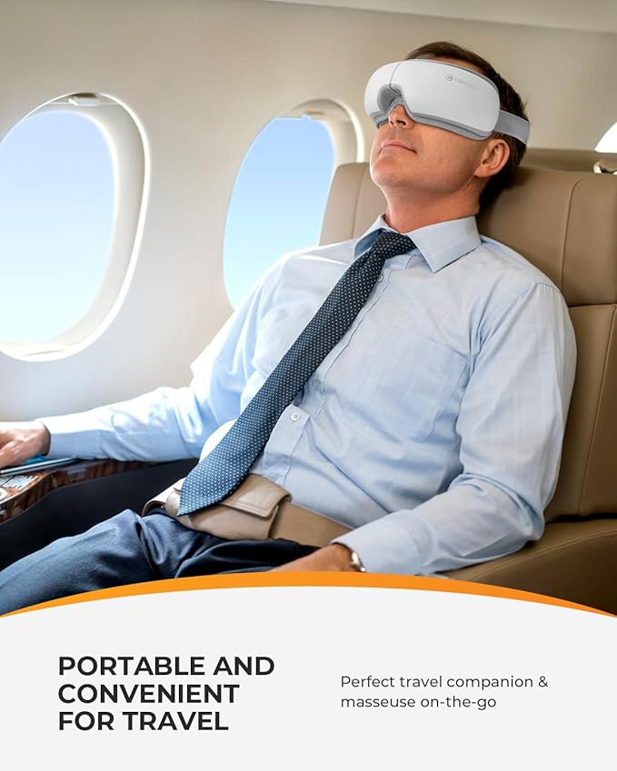 CooCoCo Heated Eye Massager, Gifts for Women, Mom, Heated Eye Mask for Migraine & Headache Relief, Dry Eyes, Improved Sleep