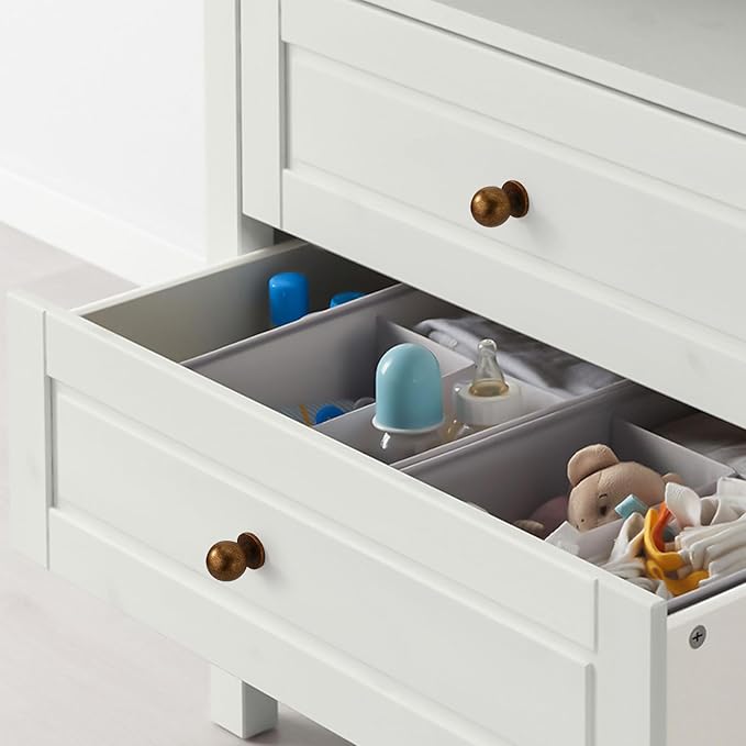 Asidrama 10 Pack Antique Brass Kitchen Cabinet Knobs, Vintage Retro Cabinet Knob Kitchen Cabinet Hardware for Cupboard Drawer Knob Dresser Knobs