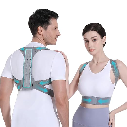 OFIR Revolutionary Upper Back Brace Posture Corrector for Women & Men, Back Straightener Posture Corrector for Men, Support Shoulder Neck and Spine for Scoliosis, Hunchback.