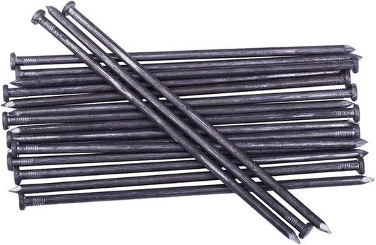 Metal Landscape Edging Anchoring Spikes, 100PCS 10 Inch Landscape Paver Edging Anchoring Spikes for Artificial Turf, Weed Barrier, Tent Spikes, Camping (100)