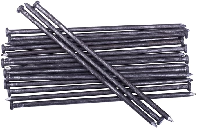 Metal Landscape Edging Anchoring Spikes, 200PCS 10 Inch Landscape Paver Edging Anchoring Spikes for Artificial Turf, Weed Barrier, Tent Spikes, Camping (200)