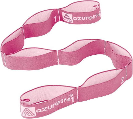 Premium Durable Stretch Straps with Loops, Stretching Strap for Physical Therapy, Multi-Loop Yoga Strap Fitness Exercise Strap for Yoga, Pilates, Dance, Flexibility&Exercise