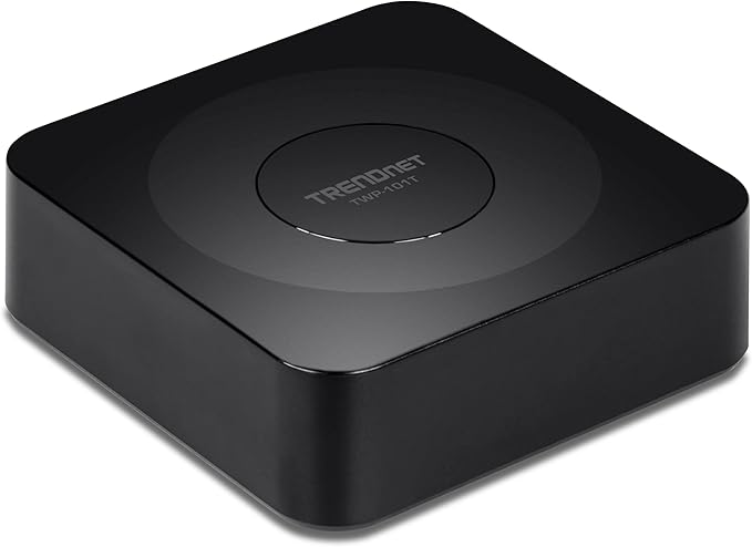 TRENDnet 4K Wireless Presenter Kit with Audio Support, TWP-100R1K, 5.1 Audio Support Over HDMI, 4K Resolution, Compatible with Windows and Mac, Works with Android and iOS Devices, Black