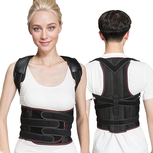 Posture Corrector for Men and Women,Back Brace and Neck Stretcher for Scoliosis and Poor Posture in Teens,Breathable Mesh Back Support Belt,Back Straightener(XXX-Large)