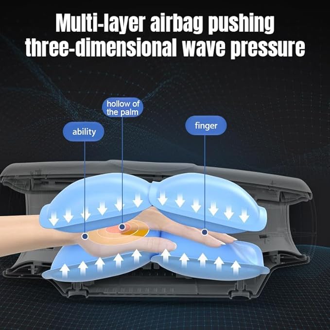 Hand Massager with Heat and Compression, Electric Cordless Hand Massager for Arthritis and Carpal Tunnel, Pressure Point Therapy with Heat Gifts for Women Men