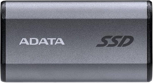 ADATA SE880 500GB - Up to 2000 MB/s- SuperSpeed USB 3.2 Gen 2x2 USB-C External Portable SSD Titanium (AELI-SE880-500GCGY)