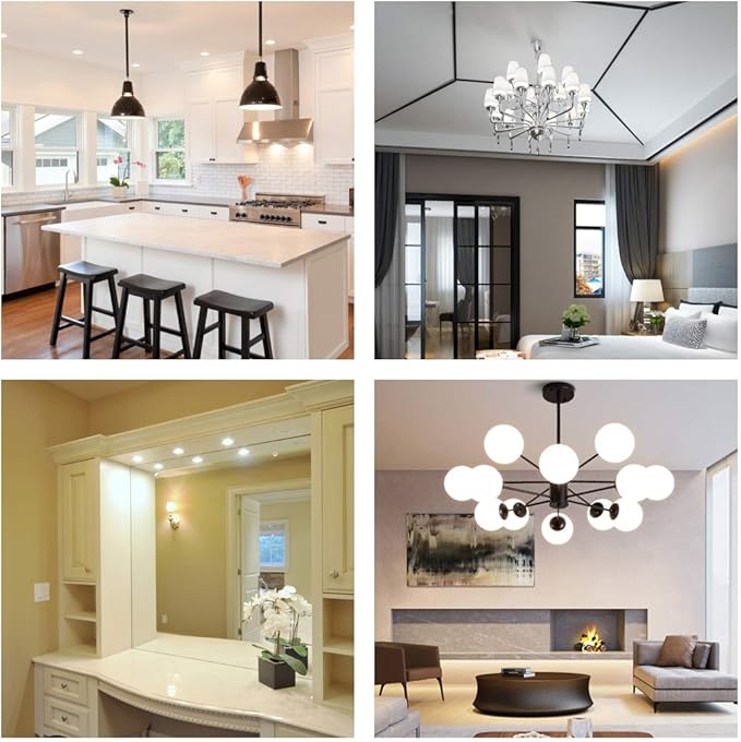 Vgogfly 3W LED Bulb Equivalent 25 Watt Light Bulbs, A15 Daylight 5000K Energy Saving Low Watt E26 Base Bulb for Home Bedroom(4-Pack)