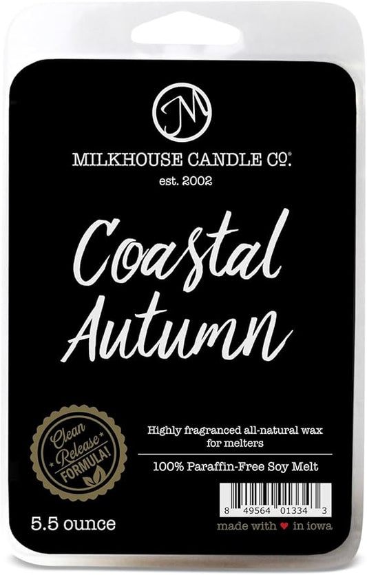 Milkhouse Candle Company, Coastal Autumn, Creamery Collection, Scented Soy Candle: Butter Jar Candle, Fragrance Wax Melts