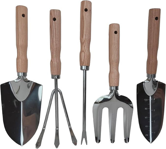 Gardening Tool, Weeder Tool Set Lightweight Easy to Use for Gardon & Patio (5pcs Garden Tool 01)