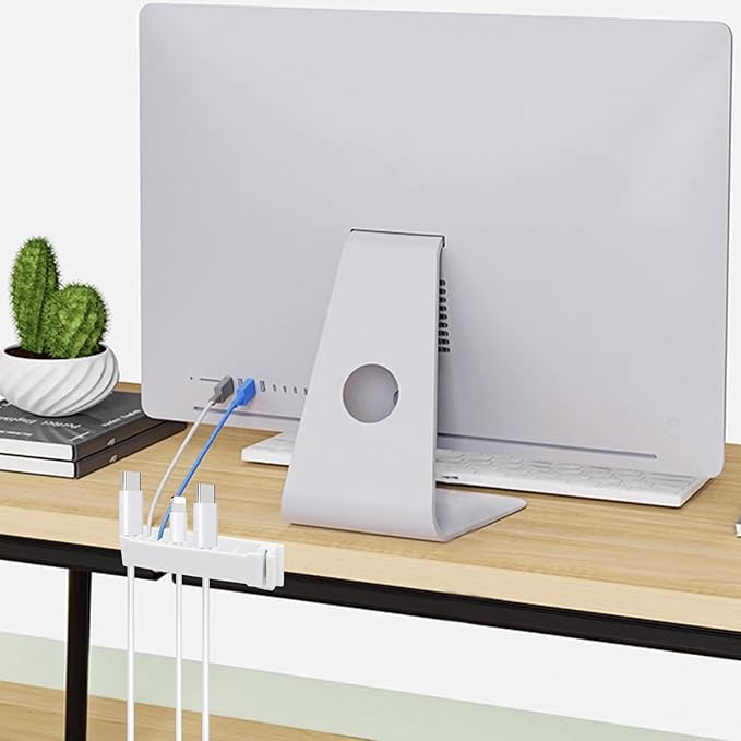 Cable Clips Holder, Self Adhesive Cables Management Clips Cord Organizer Charger for Home Office Desktop Nightstand Car Wire, Cord Holders 2 PCS