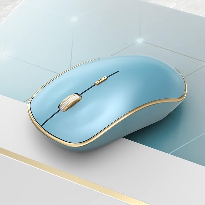 JOYACCESS Wireless Mouse for Laptop | 5 DPI Levels, Silent for Notebook, MacBook, Chromebook, PC - Blue