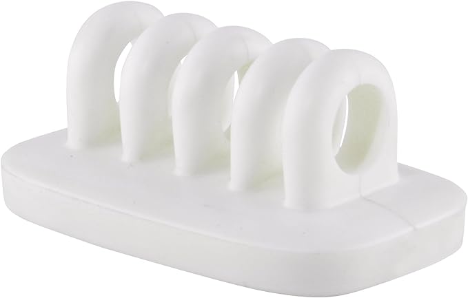 Cable Clip Holder Weighted Desktop Cord Management Fixture (White)