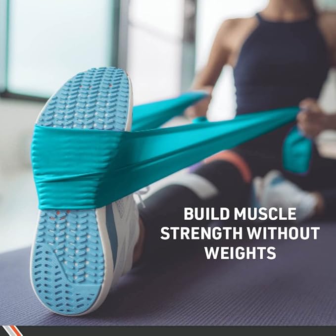 Body Sport Exercise Band, 50 yd. x 4 in. Roll - Home & Gym Fitness Equipment for Stretching, Strength Training & Physical Therapy