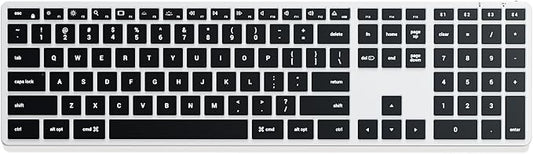 Satechi Slim X3 Bluetooth Backlit Keyboard for Mac, Illuminated Keys & Multi-Device Sync, for MacBook Air/Pro M4, iPad Air/Pro M4/M3, iPad mini, Mac mini, iMac - Silver
