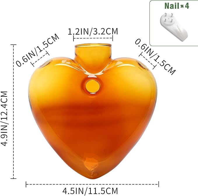 Wall Hanging Planter Propagation Station for Indoor Plants Glass Vase Air Plant Holder for Bathroom Living Room
