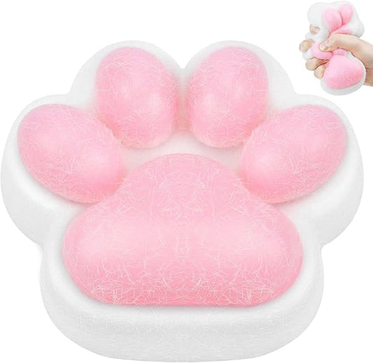Cat Paw Squishies Fidget Toys, Ultra Soft Hand Made Squeeze Sensory Toys for Autism, Goodie Bags Stuffers Birthday