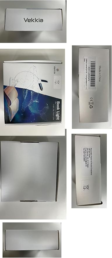 Vekkia 14 LED Rechargeable Book Light for Reading at Night, Eye-Care Reading Light for Books in Bed, 180° Adjustable, Clip on Lamp, 3 Color Temperatures, Lightweight, Present for Reader