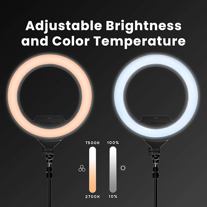 Lume Cube Ring Light Pro | Wireless Professional Lighting for Photography, Streaming, Video | Fully Adjustable Color and Brightness | Includes Sturdy, Portable Tripod Mount and Padded Carrying Case