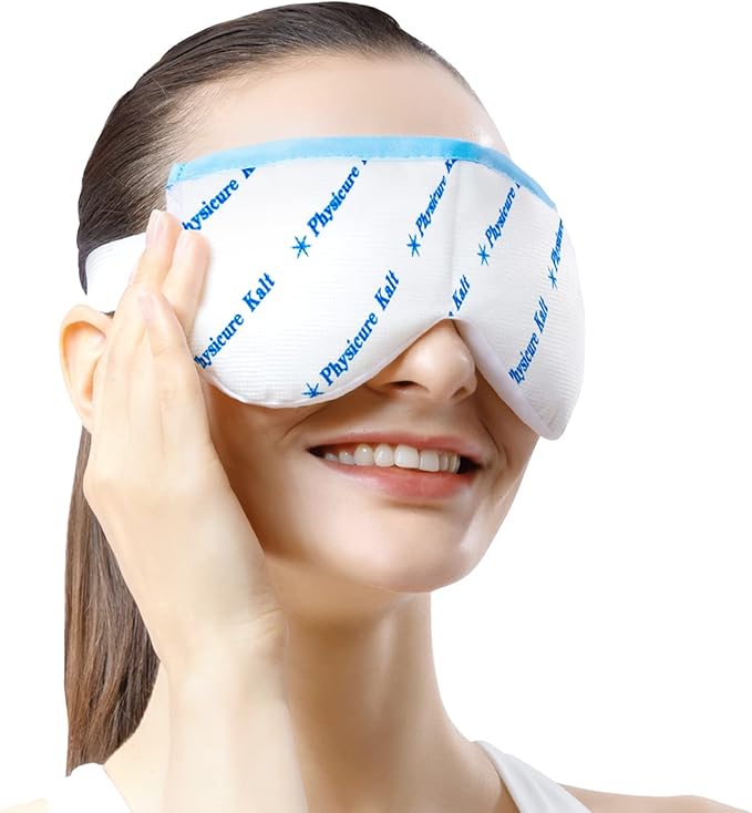 Heated Eye Mask | Moist Heat Eye Compress Relief for Dry Eyes, Imitated, Pink Eyes | Microwave Activated Dry Eye Therapy Mask