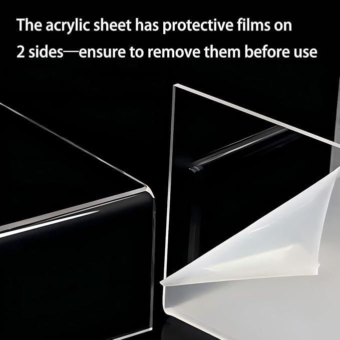 Monitor Stand Riser 2.16/3.34 Inch 2 Height Adjustments Acrylic Stand with Installation Tool, Desk Organizer Accessories Office Desk Storage Rack Screen/PC/Printer/Laptop Riser 7.8 x 15.7 Inch (Brown)