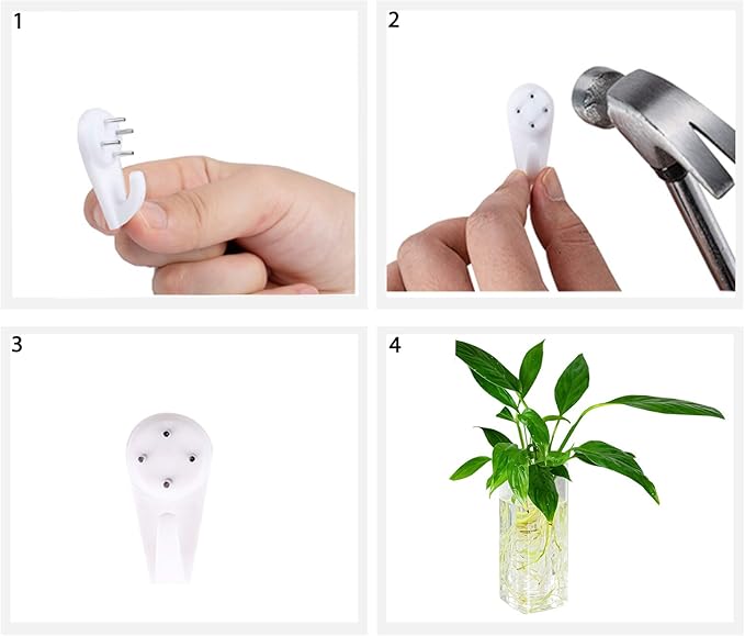 Kingbuy Plant Terrarium Container Propagation Station Square Tube Vase Wall Hanging Glass Planter Indoor Hydroponic Plants Home Office Garden Decor, 2 Pack