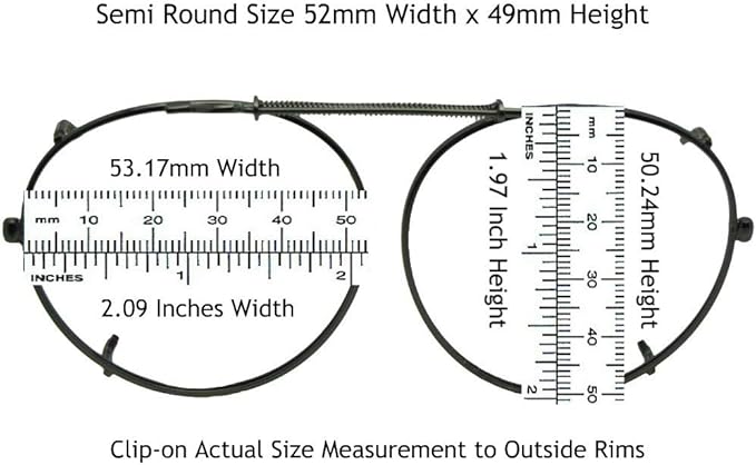 Semi Round Polarized Clip-on Sunglasses for Men & Women-Round Light weight Clip On Sunglasses For Eyewear