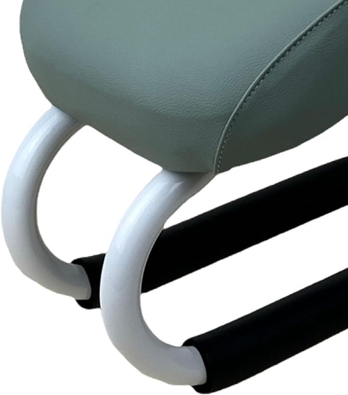 1 Kneeling Meditation Bench, Ergonomic Meditation Stool with Anti-Slip Pad, Metal Frame & PU Leather Sponge pad, Portable for Stretching Exercise, Mindfulness, Adults, Light Turquoise