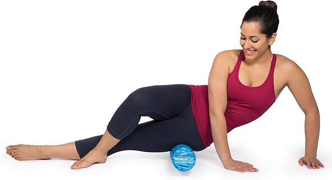 OPTP PRO-Roller Soft Density Foam Roller – Low Density Soft Foam Roller for Physical Therapy, Pilates, Yoga Foam Roll Exercises, and Muscle Recovery - Blue 36" x 4"