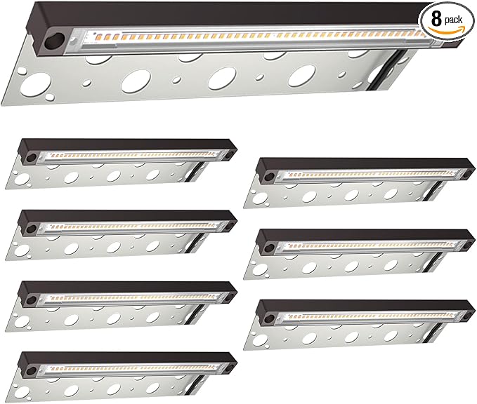 8-Pack UL Listed LED Hardscape Lighting, 12 Inch Retaining Wall Lights, 9W 3000K Landscape Lighting, Die-cast Aluminum Housing Paver Wall Lights, Low Voltage 12V AC/DC