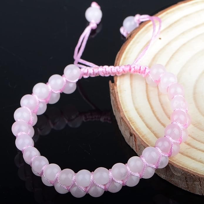 MASSIVE BEADS Double Layer Natural Chakra Healing Power Crystals Macrame Bracelet Yoga Stone Beads Gemstone Meditation Relax Anxiety Bangle for Unisex Women Men