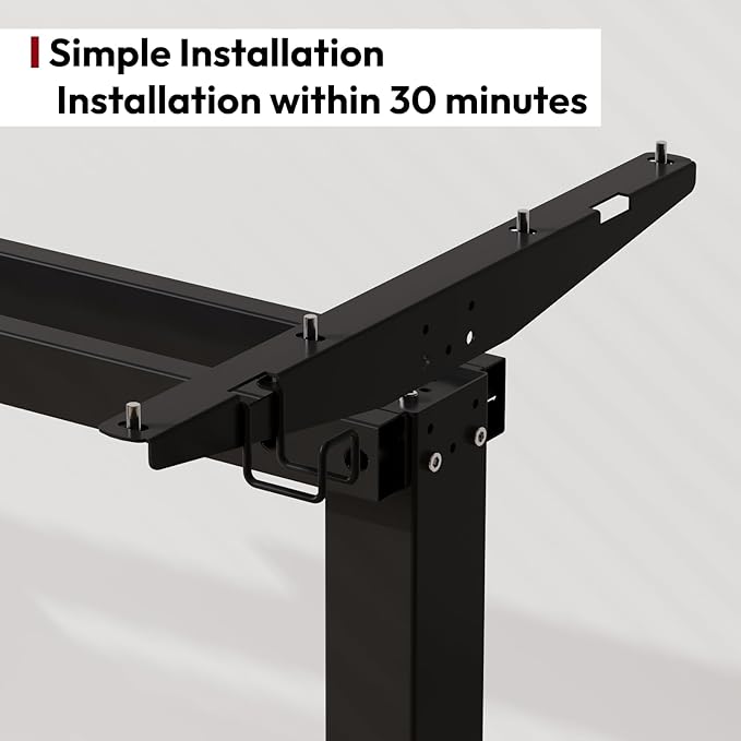 SANODESK Electric Standing Desk 63x24 Inch Height Adjustable Stand Up Desk Home Office Computer Workstation Sit Stand Home Office Desk with Splice Board (White Frame + White Top)