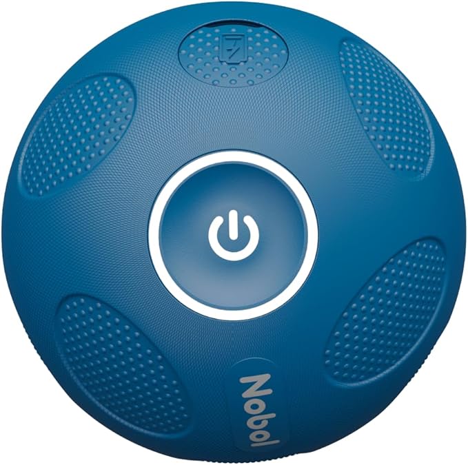 Muscle Recovery Kit | MyoSphere Vibration Massage Ball & MyoBelt Accessory | Target deep Muscle Layers, Easing Tension in The Back, Neck, Shoulders, arms, HIPS, Glutes, and Legs. (Nobol Blue)