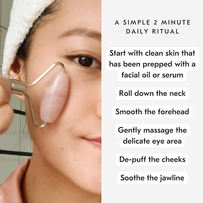 Mount Lai De-Puffing Jade Facial Roller – The Stone of Eternal Youth, Authentic Jade Face Roller for Sculpting, Soothing & Glowing Skin, Ultimate Facial Massager Tool for Self-Care Ritual