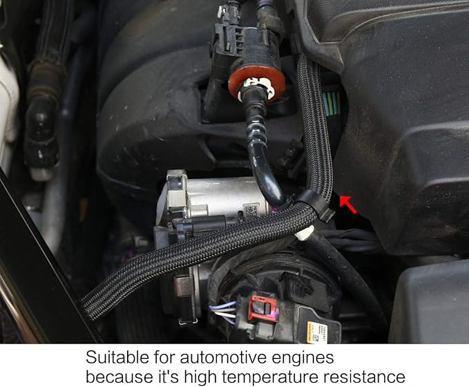 Keco 100ft – 1 inch PET Expandable Braided Cable Sleeve – Wire Sleeving for Audio Video and Other Home Device Cable Automotive Wire - Black