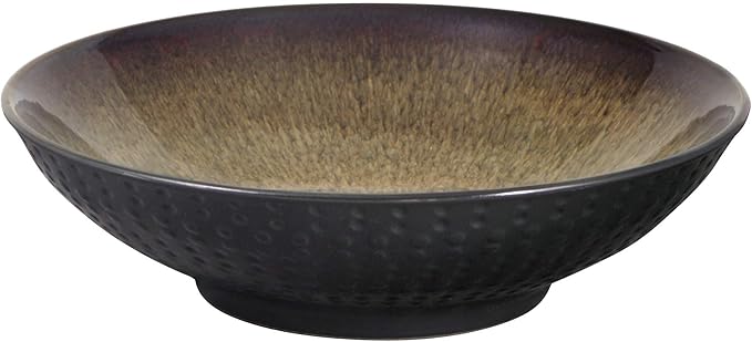 Pfaltzgraff Cambria 16-Piece Stoneware Dinnerware Set, Service for 4, Dark Brown