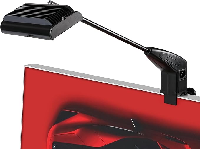 Trade Show Lights LED Display and Exhibit Arm Lighting, Connectable Tradeshow Lights Included Clamps, Mounting Brackets, Power Cables, Connect Cables (2pcs Black) (Black)