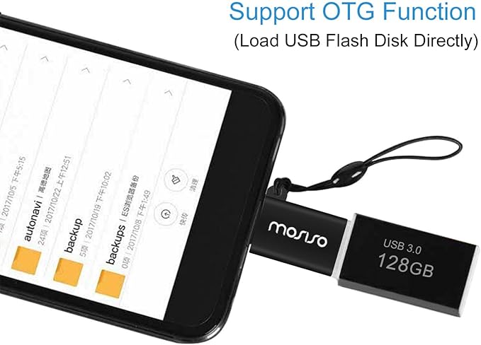 MOSISO USB C to USB Adapter 2 Pack,USB Type-C to USB Connector,Thunderbolt 3 to USB 3.0 Converter OTG Compatible with MacBook Pro 2024-2016/Air 2024-2018/Laptop/Tablet/More Type-C Devices, Black