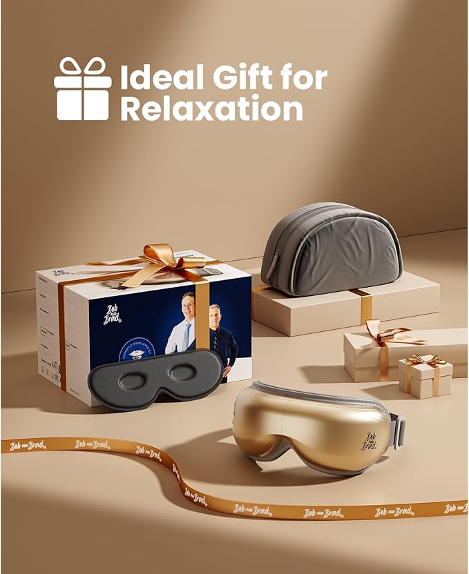 BOB AND BRAD Eye Massager with Heat and Cooling, Birthday Gifts for Women Men Her Him, EyeOasis 3 Eye Mask for Migraines, Heated Face Massager for Dry Eyes Strain Relief Improve Sleep