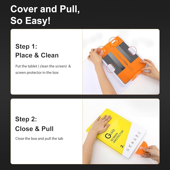 SPARIN 2 Pack Screen Protector for iPad Air 13-inch M3 M2 (2025&2024), Tempered Glass with Easy Application Tray, Case Compatible, Anti-Scratches, High Definition