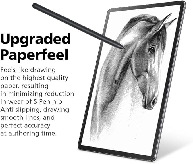 [2 Pack] Paperfeel Screen Protector For Samsung Galaxy Tab S9 Ultra / Tab S8 Ultra 14.6 Inch, Anti-Glare Matte PET Film for Drawing and Writing Like on Paper, High Touch Sensitivity, Easy