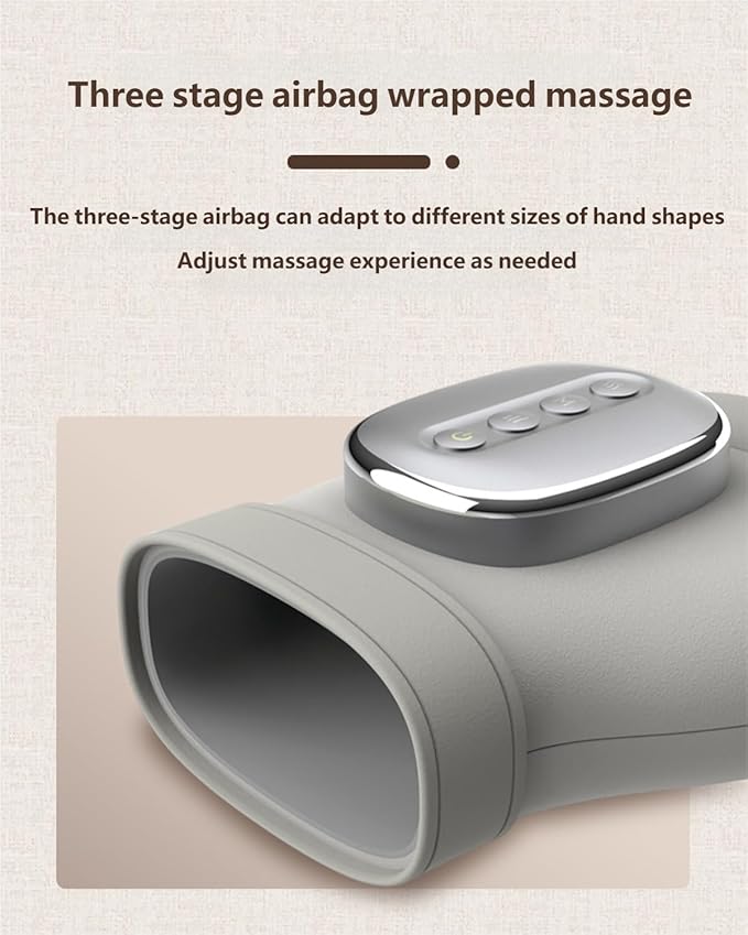 Vivoir Hand Massager, Neurivo Relivio Hand Massager for Arthritis & Carpal Tunnel, with Heat Compression,3-Mode 5-Level Intensities 2-Hour Battery Life,15-Min Timer Massage, Rechargeable (2PC)