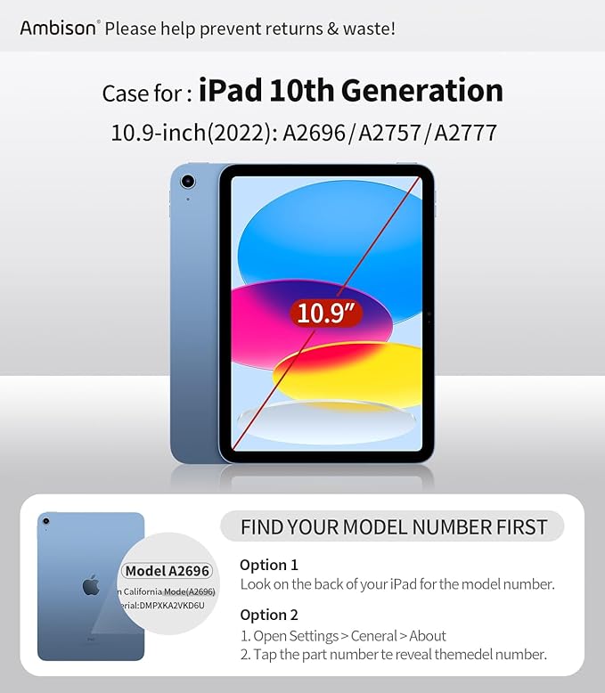 Ambison Case for iPad A16 11th/10th Generation 11"/10.9'' 2025/2022,Heavy Duty Shockproof Case with Tempered Glass Screen Protector, 360° Rotating Handle Strap&Stand,Shoulder Strap-Yellow