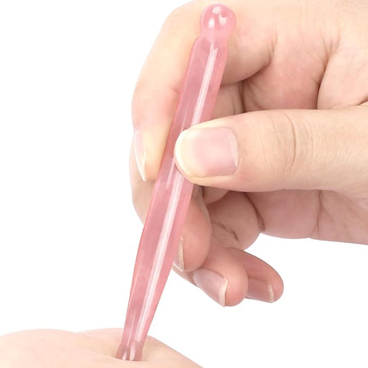 Acupressure Pen for Facial Skin Care-Deep Tissue 1Pcs Crystal Massage Tool-Point Massage Relief Pain Therapy Stone Tools Relaxing Trigger Self-Massage