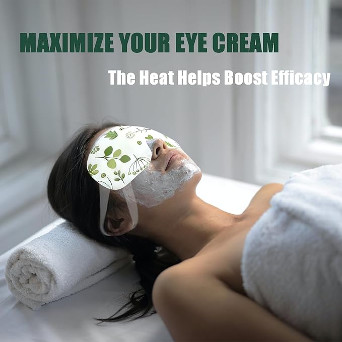 Disposable Steam Eye Mask 9 Pack - Heated Eye Compress for Dry Eyes, Eye Strain & Puffiness Relief, Sleeping Mask for Travel, Airplane, Spa, Night Use, Relaxing Gift