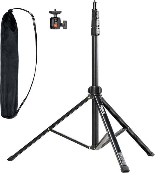 SMALLRIG RA-S200 Light Stand for Photography, 78.7" / 6.6ft / 200cm, Black, Aluminum Alloy, Supports up to 4kg, Compatible with Reflectors, Softboxes, Studio Lights, Umbrellas, Ring Light