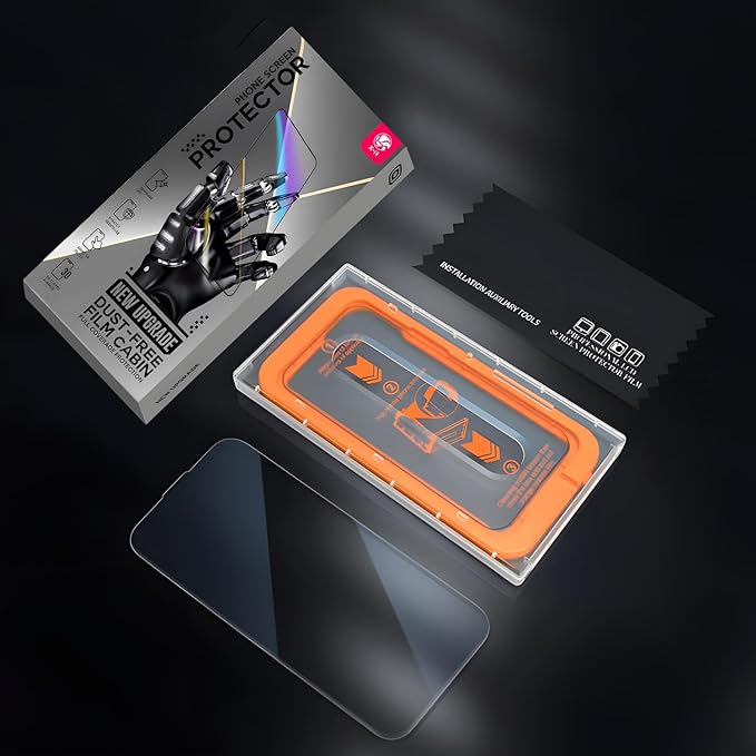 X-it 2 Packs Screen Protector for iPhone 14 Pro Max 6.7-inch - [Auto-Dust Removal] 9H+ Tempered Glass, Full Coverage 3.0D Edge, Military-Grade Protection, Bubble-Free, Case-Friendly