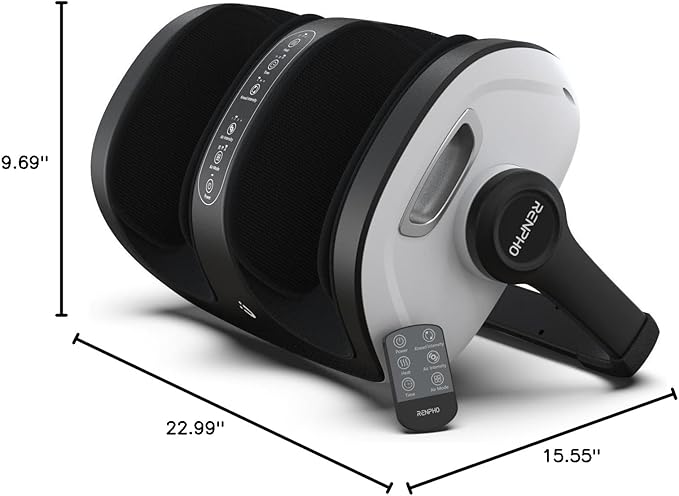 RENPHO Shiatsu Foot Massager with Heat, Foot and Calf Massager Focus on Feet Health, Deep Kneading Massage for Plantar Fasciitis Relief, Fits Size up to 14, Birthday Dad Men Gifts