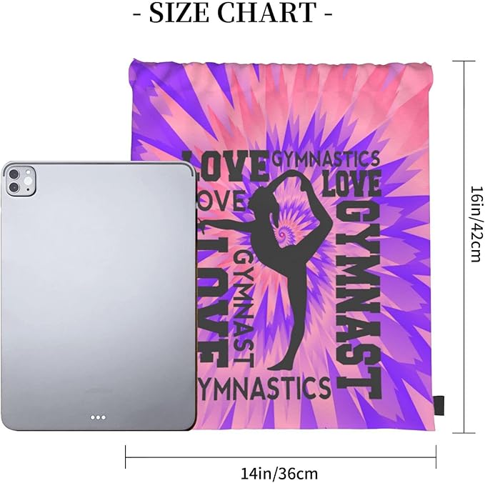 Gymnastics Drawstring Backpack Gym String Bag Drawstring Sackpack Sport For Womens Mens