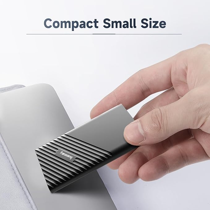 fanxiang 500GB External SSD Portable, Up to 2000MB/s, USB C External Solid State Drive External Hard Drive, USB 3.2 Gen2*2 Type-C SSD for iPhone 15/Pro/PC/Laptops/Creators/Gaming