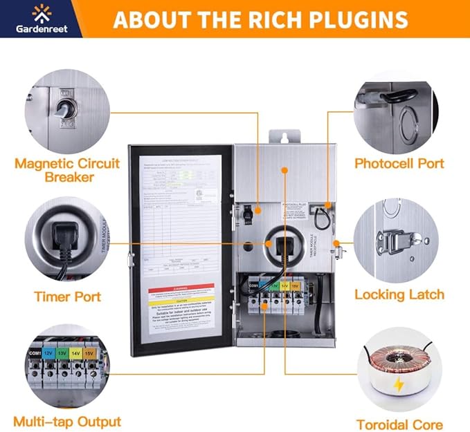 Black Brass Low Voltage Landscape Path Lights(6 Pack) Kit 12V LED with Low Voltage Transformer 150W and Mechanical Timer and 100 Feet Wire and 30Pack Connectors for Outdoor Yard Driveway